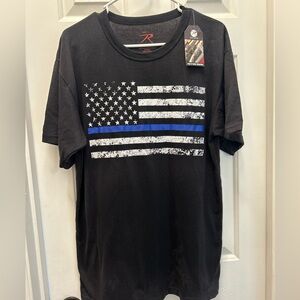 Thin blue line men’s tee size large NWT